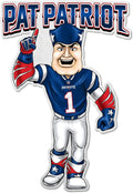 New England Patriots Pennant Mascot Logo 18 Inch Soft Felt