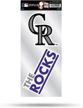 Colorado Rockies 2-Piece Double Up Die Cut Sticker Decal Sheet, 4x8 Inch
