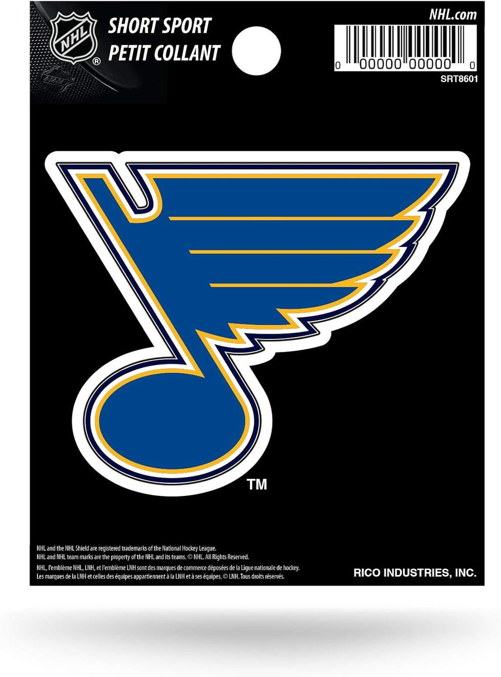 St Louis Blues 3 Inch Decal Sticker, Flat Vinyl, Die Cut, Full Adhesive Backing