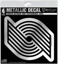 Portland Trail Blazers 6 Inch Decal Sticker, Metallic Chrome Shimmer Design