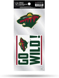 Minnesota Wild Double Up Die Cut 2-Piece Sticker Sheet