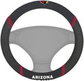 Arizona Cardinals Steering Wheel Cover Premium Black Embroidered 15 Inch