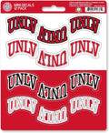 University of Nevada Las Vegas UNLV Running Rebels 12-Piece Mini Decal Sticker Set, 5x6 Inch Sheet, Gift for football fans for any hard surfaces around home, automotive, personal items