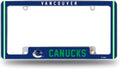 Vancouver Canucks Metal License Plate Frame Chrome Tag Cover Alternate Design 6x12 Inch