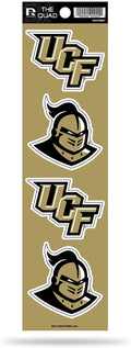 University of Central Florida UCF Knights 4 Piece Decal Sticker Sheet, 2 Inch Each, Auto Home, Full Adhesive Backing