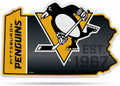 Pittsburgh Penguins 18" State Shape Pennant Soft Felt