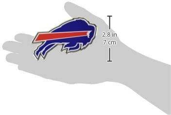 Buffalo Bills Auto Emblem, Aluminum Metal, Embossed Team Color, Raised Decal Sticker, Full Adhesive Backing
