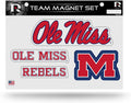 Mississippi Rebels Ole Miss University of Multi Magnet Sheet Shape Cut 8x11 Inch
