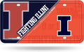 University of Illinois Illini Metal Tag License Plate 12x6 Inch Split Design