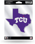 Texas Christian University Horned Frogs TCU Home State Sticker Decal Flat Vinyl 5 Inch