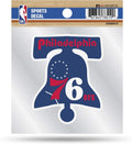 Philadelphia 76ers 4x4 Decal Sticker Retro Logo Premium with Clear Backing Flat Vinyl Auto Home NBA