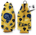Los Angeles Rams Retro Flashback Design 2-Pack Zipper Bottle Neoprene Beverage Holder Cooler Coolie Football