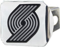 Portland Trail Blazers Hitch Cover Solid Metal with Raised Chrome Metal Emblem 2" Square Type III