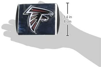 Atlanta Falcons Solid Metal Hitch Cover with Metal Color Emblem 2 Inch Square Type III