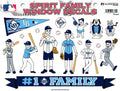 MLB Tampa Bay Rays Spirit Family Window Decals