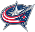 FANMATS 60484 Columbus Blue Jackets Heavy Duty Aluminum Embossed Color Emblem, Auto Emblem Decal