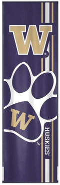 University of Washington Huskies Door Banner Flag, 84 x 24 Inch, Elastic Straps on Back, House or Office