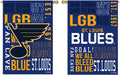 St Louis Blues Premium Double Sided Banner Flag 28x44 Inch Fan Rules Design Indoor Outdoor