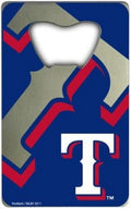 Texas Rangers Heavy Duty Metal Bottle Opener Credit Card Size 2 x 3.25 Inch