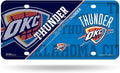 Oklahoma City Thunder Metal Tag License Plate Novelty 6x12 Inch Split Design