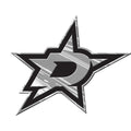 Dallas Stars Auto Emblem, Plastic Molded, Silver Chrome Color, Raised 3D Effect, Adhesive Backing
