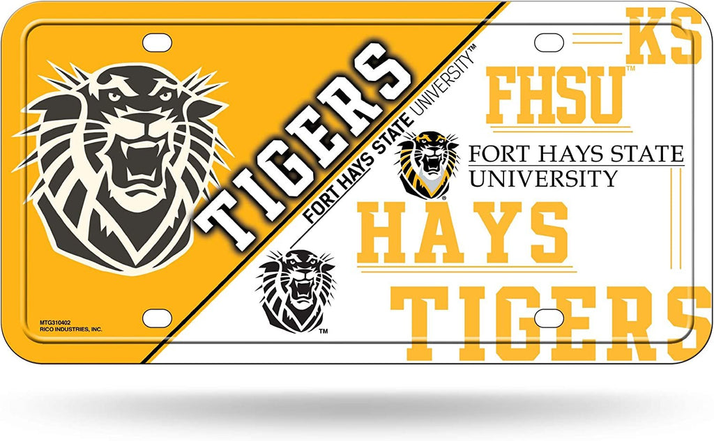 Fort Hays State University Tigers Metal Tag License Plate 6x12 Inch