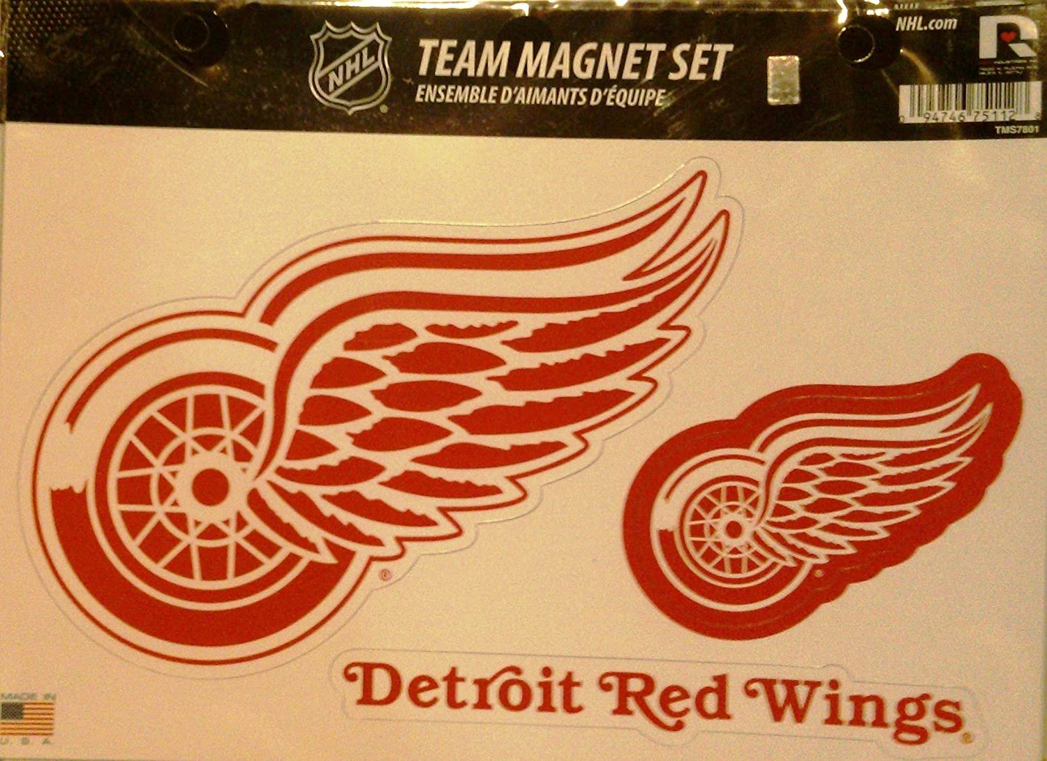 Detroit Red Wings Multi Magnet Sheet Shape Cut 8x11 Inch