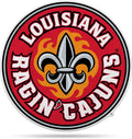 Rico Industries NCAA Louisiana-Lafayette Ragin Cajuns Shape Cut Mascot Pennant - Home, Living Room, Bedroom, Mancave Decor - Soft Felt Material - Made