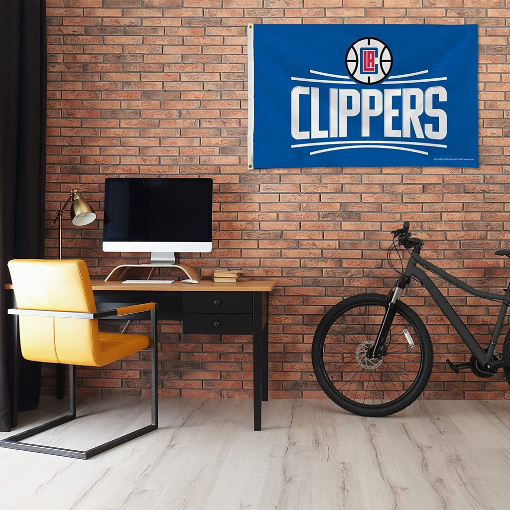 Los Angeles Clippers 3' x 5' Banner Flag Single Sided Indoor or Outdoor Metal Grommets