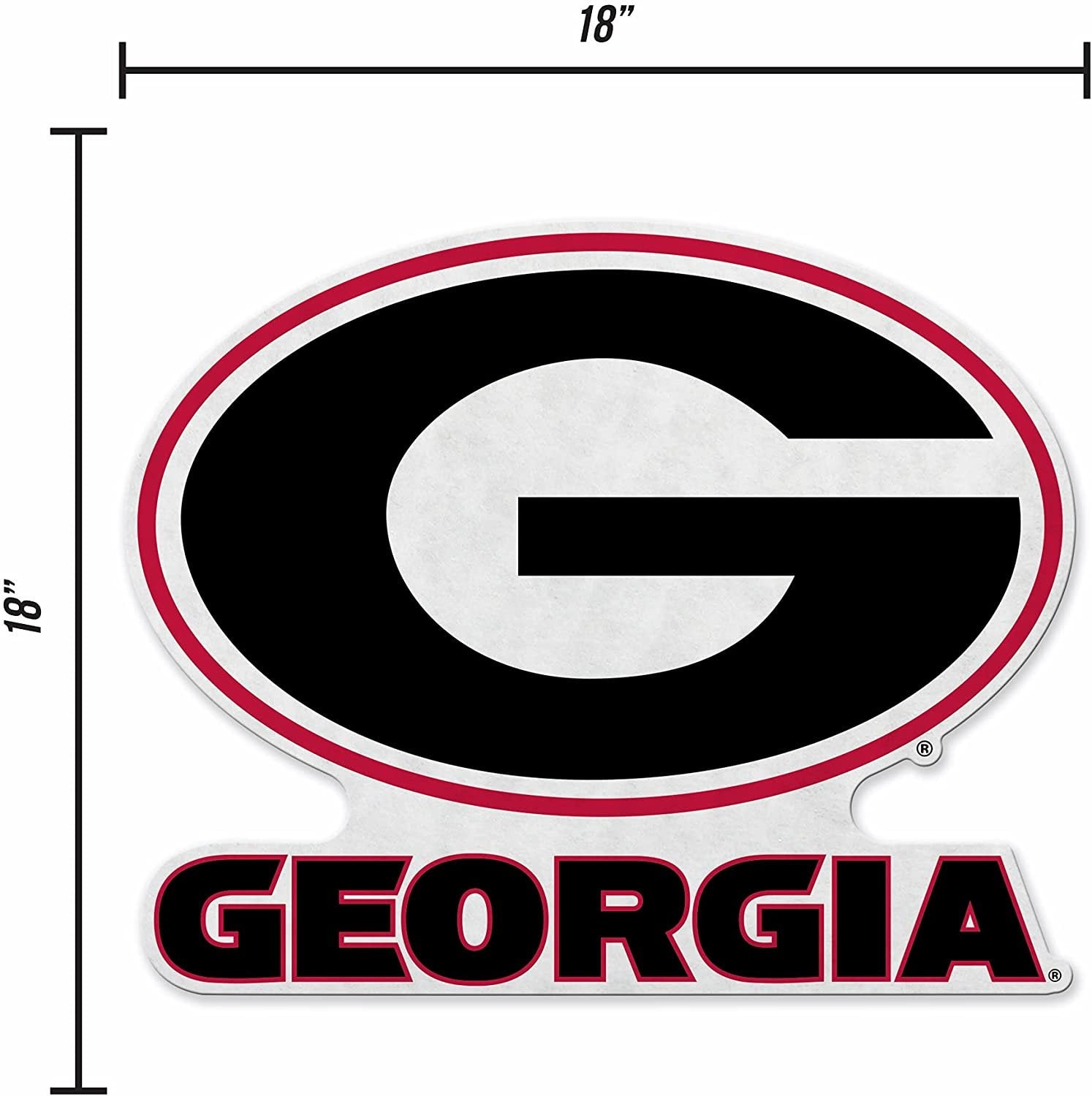 Georgia Bulldogs Pennant  Primary Logo 18 Inch Soft Felt University of