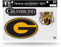 Grambling State University Tigers Multi Magnet Sheet Shape Cut 8x11 Inch