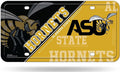 Alabama State University Hornets Metal Auto Tag License Plate, Split Design, 6x12 Inch