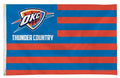 Oklahoma City Thunder Premium 3x5 Feet Flag Banner, Country Design, Metal Grommets, Outdoor Use, Single Sided