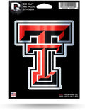 Texas Tech University Red Raiders 5 Inch Sticker Decal Metallic Shimmer Design Flat Vinyl
