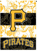 Pittsburgh Pirates Premium Double Sided Garden Flag Banner, Logo Design, 13x18 Inch, Display Stand Sold Seperately, Officially Licensed