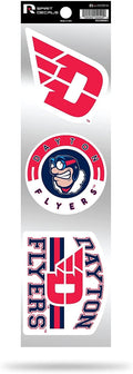 Rico Industries NCAA Dayton Flyers 3-Piece Retro Spirit Decals