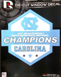 Rico Industries NCAA North Carolina Tar Heels Sports Fan Automotive Decals, Baby Blue and White, one Size