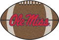 University of Mississippi Ole Miss Rebels Floor Mat Area Rug, 20x32 Inch, Non-Skid Backing, Football Design
