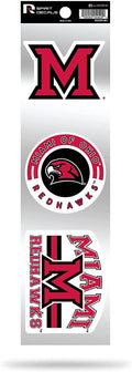 Miami University Redhawks 3-Piece Retro Spirit Decals