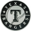 Texas Rangers Solid Metal Raised Auto Emblem Decal Adhesive Backing