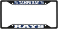 Fanmats MLB Tampa Bay Rays Black Metal License Plate Frame