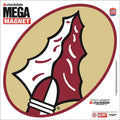 Florida State University Seminoles 12 Inch Mega Logo Design Oval Heavy Duty