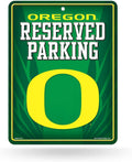 NCAA Oregon Ducks 8-Inch by 11-Inch Metal Parking Sign Decor, Green, 8.5 x 11-inches