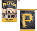 WinCraft MLB Pittsburgh Pirates 2 Sided Vertical Flag, 28 x 40