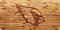 Arizona Cardinals Premium Laser Cut Tag License Plate, Woodgrain Design, Acrylic Inlaid, 12x6 Inch