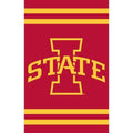 Iowa State University Cyclones Premium Double Sided Banner Flag Applique Embroidered 28x44 Inches
