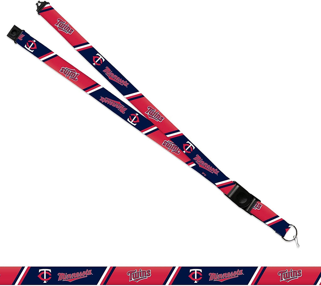 Rico Industries MLB Minnesota Twins Lanyard Unisex Button Clip and Breakaway/Detachable Premium