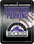 Colorado Rockies Metal Wall Parking Sign, Embossed, 8.5x11 Inch