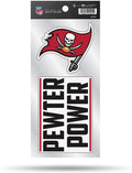 Tampa Bay Buccaneers Double Up Die Cut 2-Piece Sticker Sheet