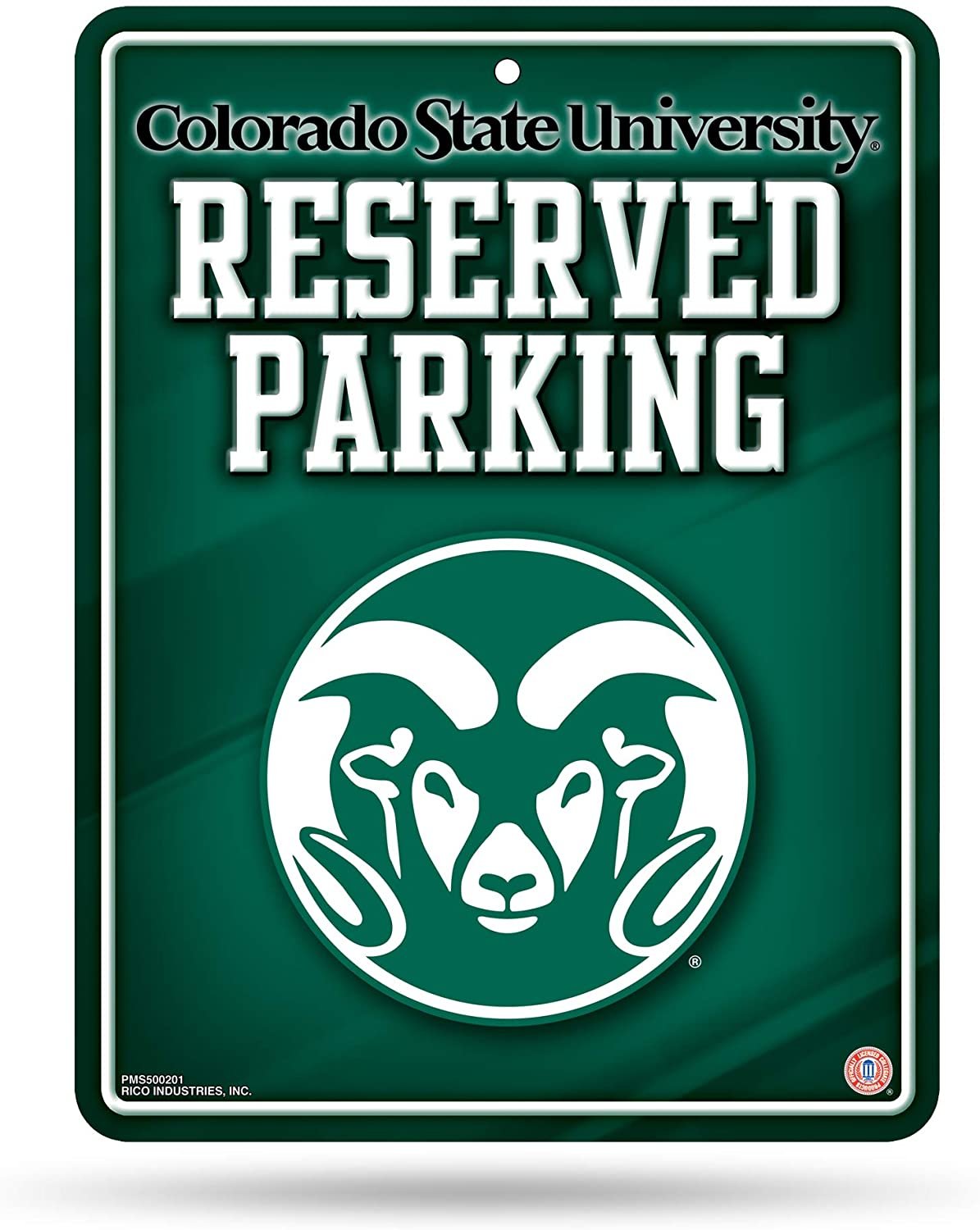 Colorado State Rams Metal Parking Sign University of